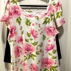 Lula Roe Flowered Blouse